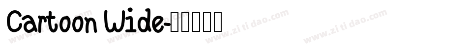 Cartoon Wide字体转换